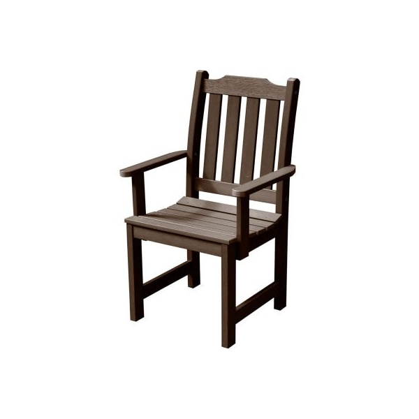 Highwood Usa Highwood Synthetic Wood Dining Chair With Arms, Weathered Acorn AD-CHDL2-ACE - main